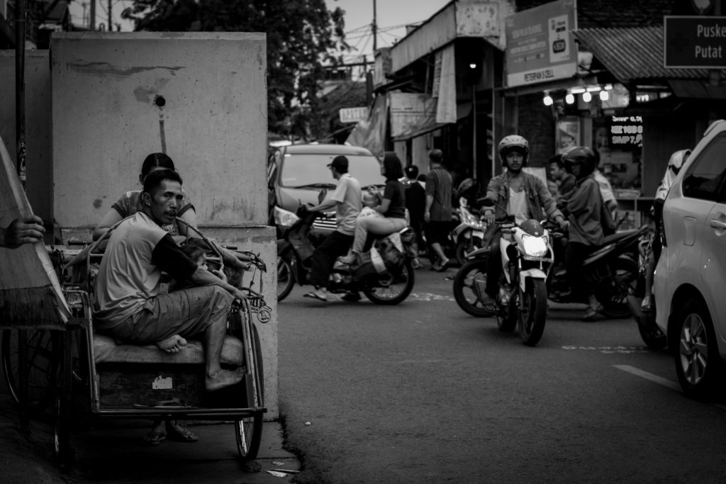 Street photography in black and white