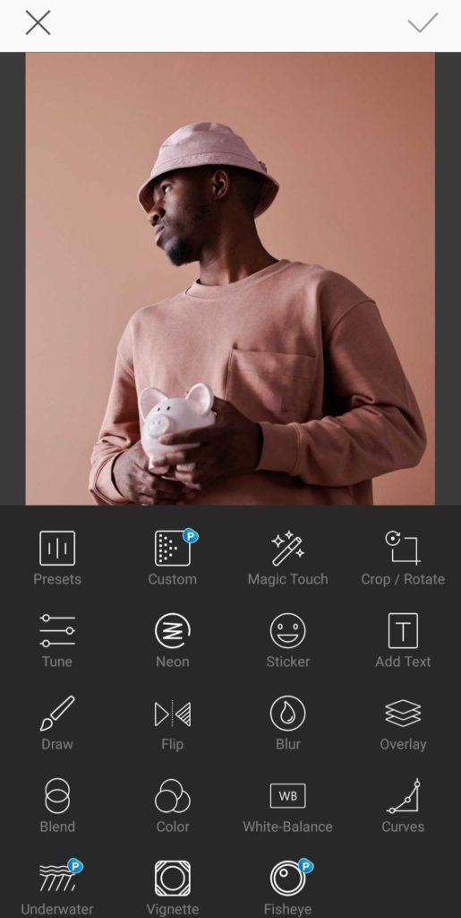 Select presets in MyZesty app